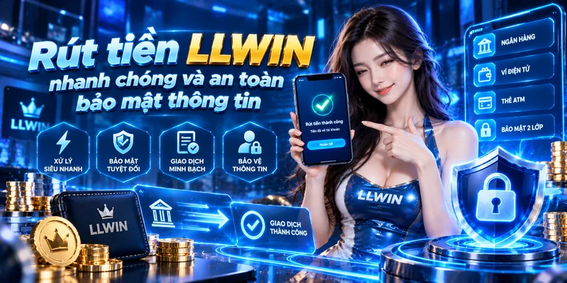 Rút tiền LLWIN nhanh chóng và an toàn bảo mật thông tin